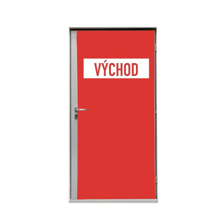 Door Wrap 80 cm Exit Red Czech I685