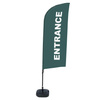 Beach Flag Alu Wind Complete Set Entrance Grey English