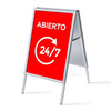 A-Board A1 Complete Set Open 24/7 Red Spanish