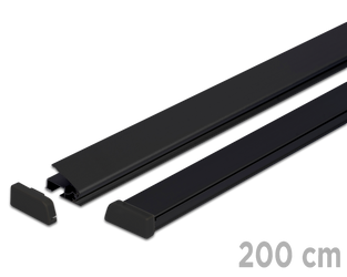 Listwy plakatowe Standard 200 cm - czarne