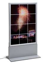 Totem dwustronny podświetlany LED