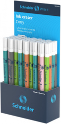 Display wymazywaczy do atramentu SCHNEIDER Corry, 60 szt., mix kolorów