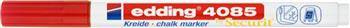 Marker kredowy e-4085 EDDING, 1-2 mm, czerwony