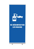 Roll-Banner Budget 85 Complete Set Desinfect Hands White Dutch