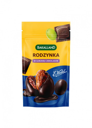 Rodzynki w gorzkiej czekoladzie, BAKALLAND, 62g