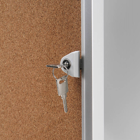 Cork Indoor Lockable Showcase Economy 8x A4