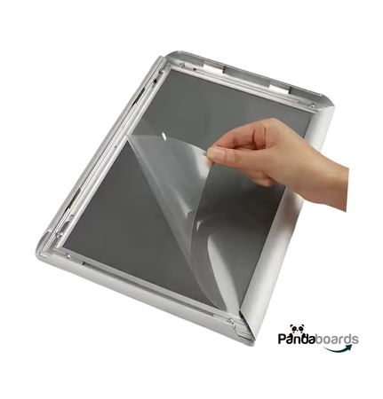 Black snap frame 25 mm, mitered corner A4