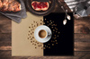 Placemat Coffee Time Dark Brown