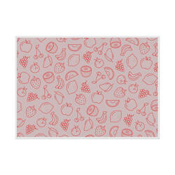 Placemat Fruits Abstract Red