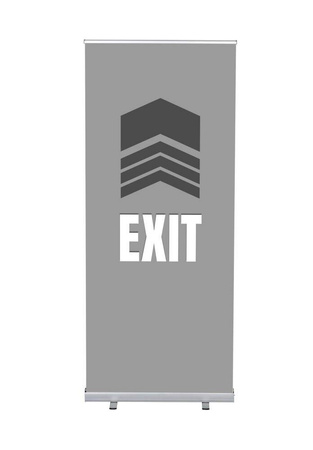 Roll-Banner Budget 85 Complete Set Exit Grey English
