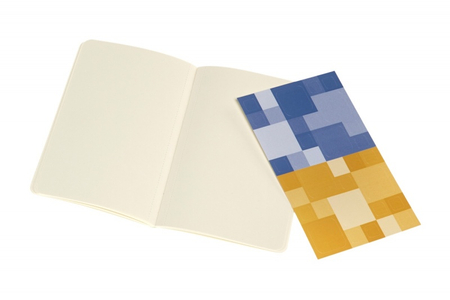 Zestaw 2 zeszytów MOLESKINE Volant, P, 9x14cm, gładki, 80 stron, blue/amber yellow
