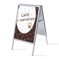 A-board A1 Complete Set Coffee To Go French