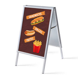 A-board A1 Complete Set Snacks French