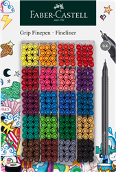 CIENKOPISY GRIP 0,4mm DSPL.300 SZT. FABER-CASTELL