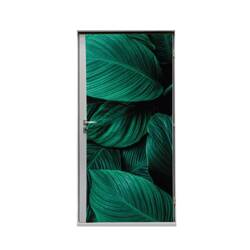 Door Wrap 80 cm Botanical Green Leaves