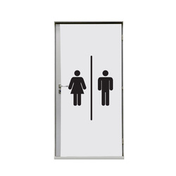 Door Wrap 80 cm Hygiene Facilities Black 1