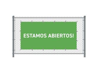 Fence Banner 300 x 140 cm Open Spanish Green