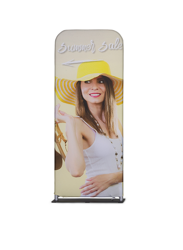 Zipper-Wall Banner 60 x 200 cm Graphic Double-Sided