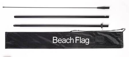 Beach Flag Alu Wind Complete Set Open Brown German