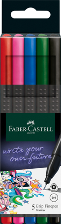 CIENKOPISY GRIP 5 KOL. PODSTAWOWYCH FABER-CASTELL