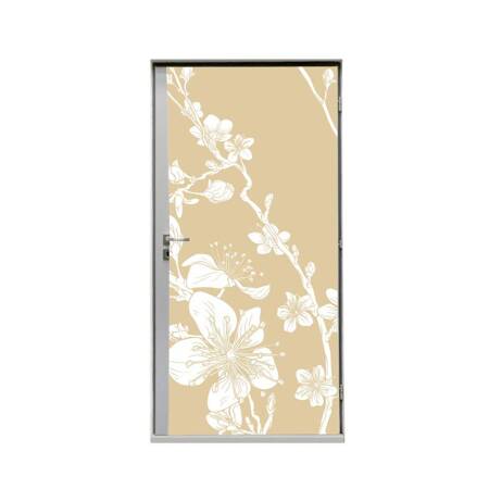 Door Wrap 80 cm Japanese Cherry Blossom Beige