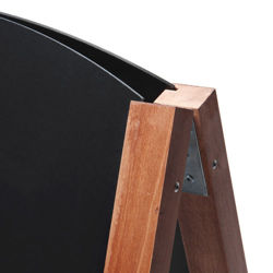 Drewniany Potykacz z wysuwaną tablicą 68 x 120 cm z wyciąganym panelem / jasny brąz - ZPCHBFSLB68x120