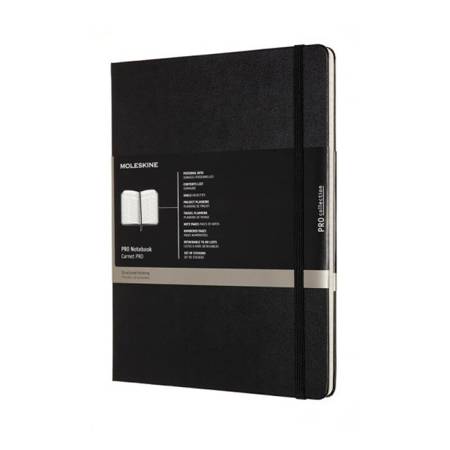 Notes MOLESKINE PROFESSIONAL XL (19x25 cm), twarda oprawa, 192 strony, czarny