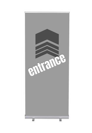 Roll-Banner Budget 85 Complete Set Entrance Grey English