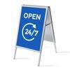 A-board A1 Complete Set Open 24/7 Blue German