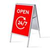 A-board A1 Complete Set Open 24/7 Red English